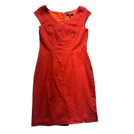Mossimo Womens Red Cap Sleeve Stretch Sheath Dress Size 4 #7705