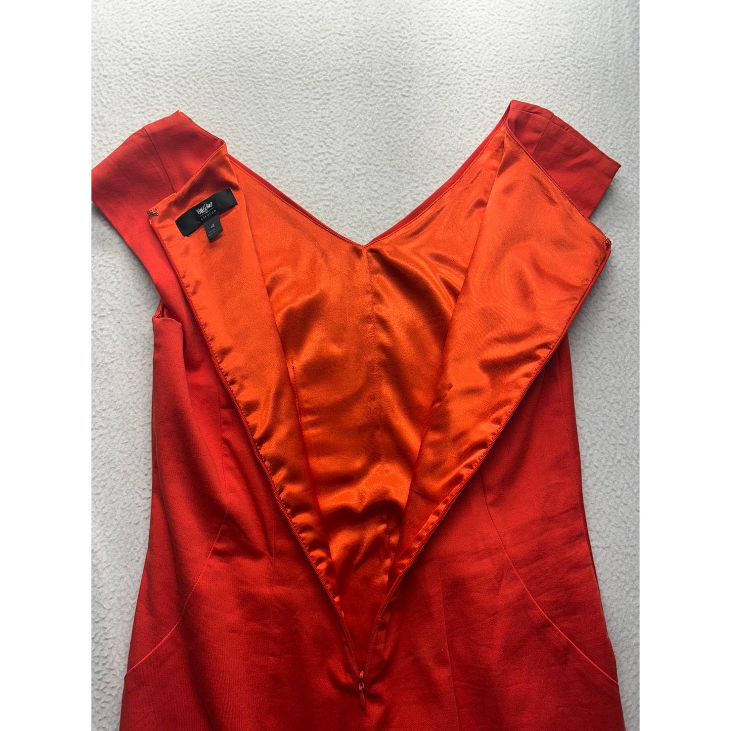 Mossimo Womens Red Cap Sleeve Stretch Sheath Dress Size 4 #7705