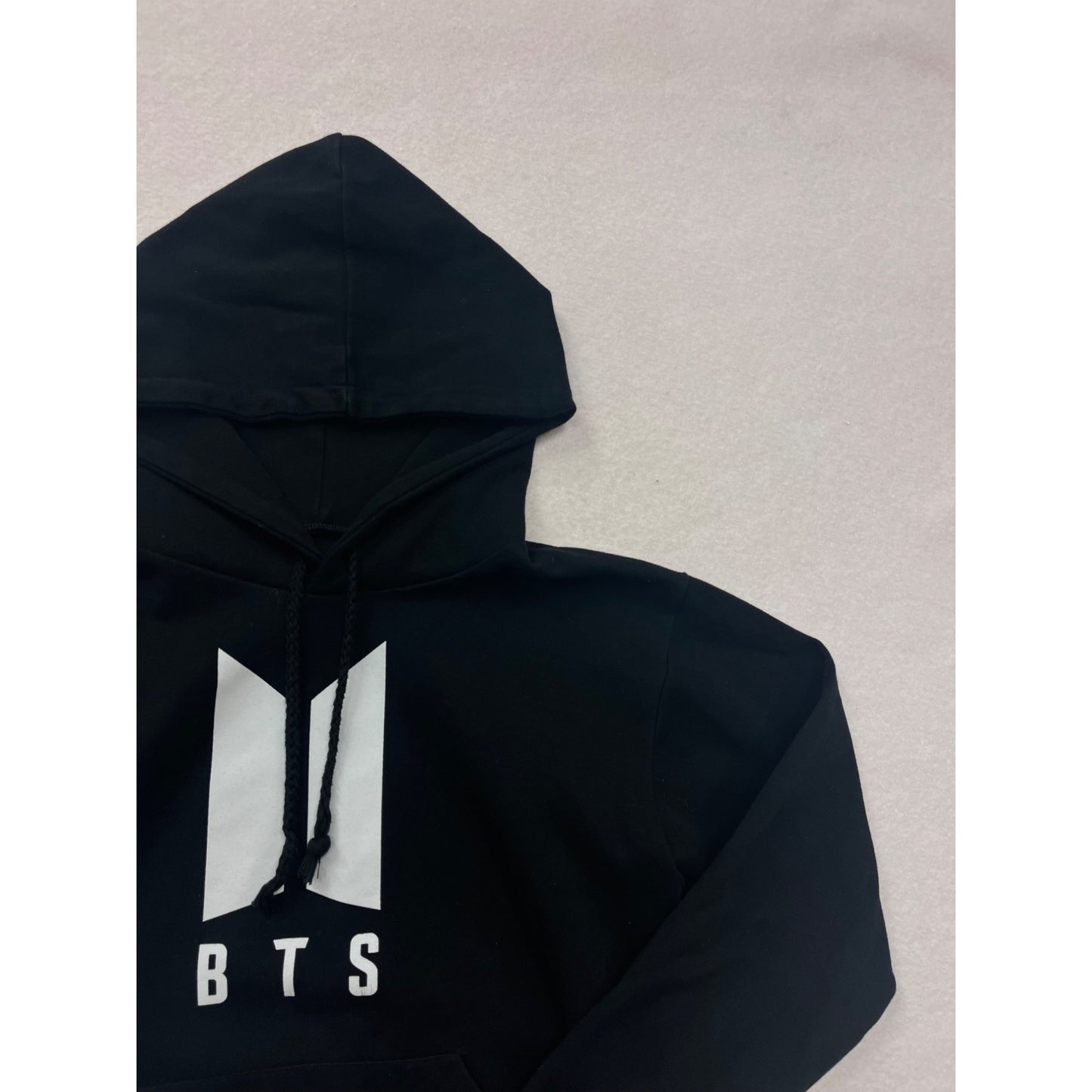 BTS Black Pullover Hoodie Youth XL With Logo #8731