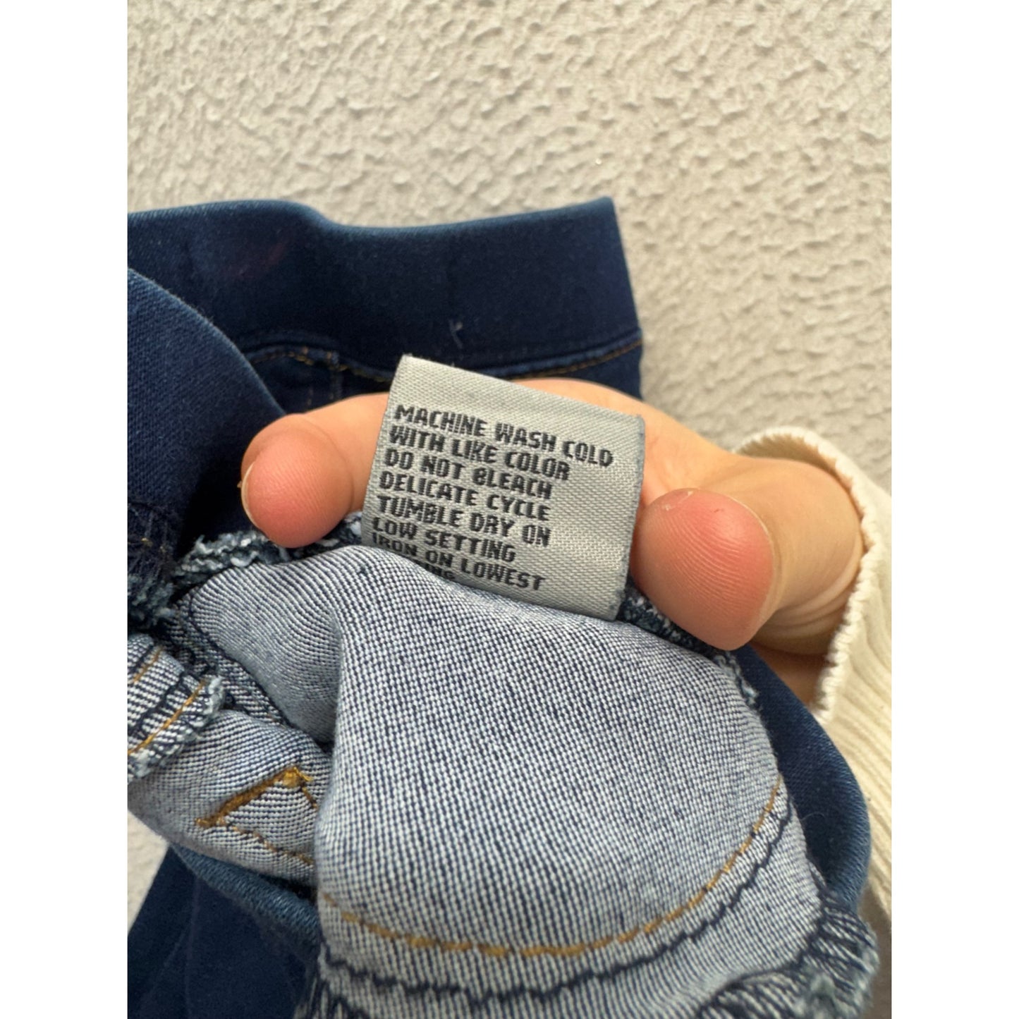 Tract Blue Denim Jeggings Pull On Stretch Skinny Jeans 34" Inseam #9562