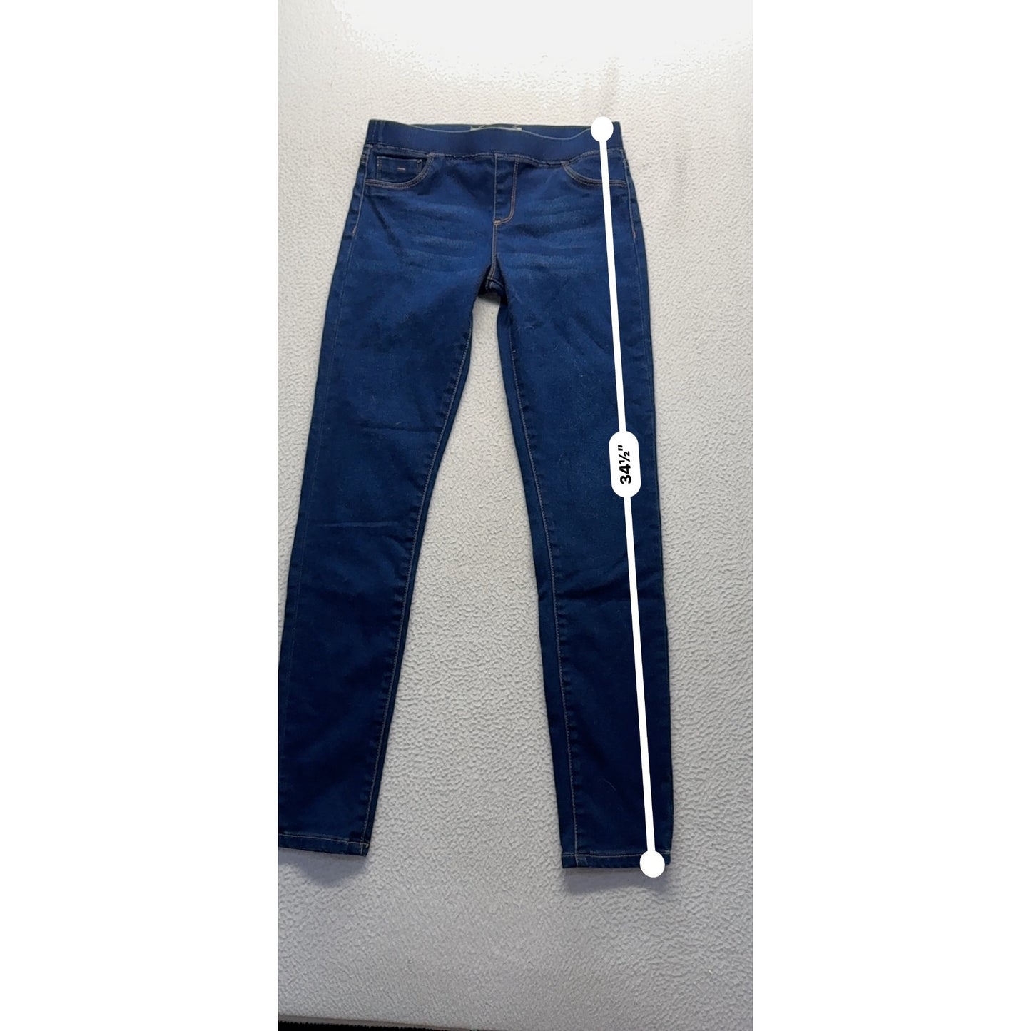 Tract Blue Denim Jeggings Pull On Stretch Skinny Jeans 34" Inseam #9562