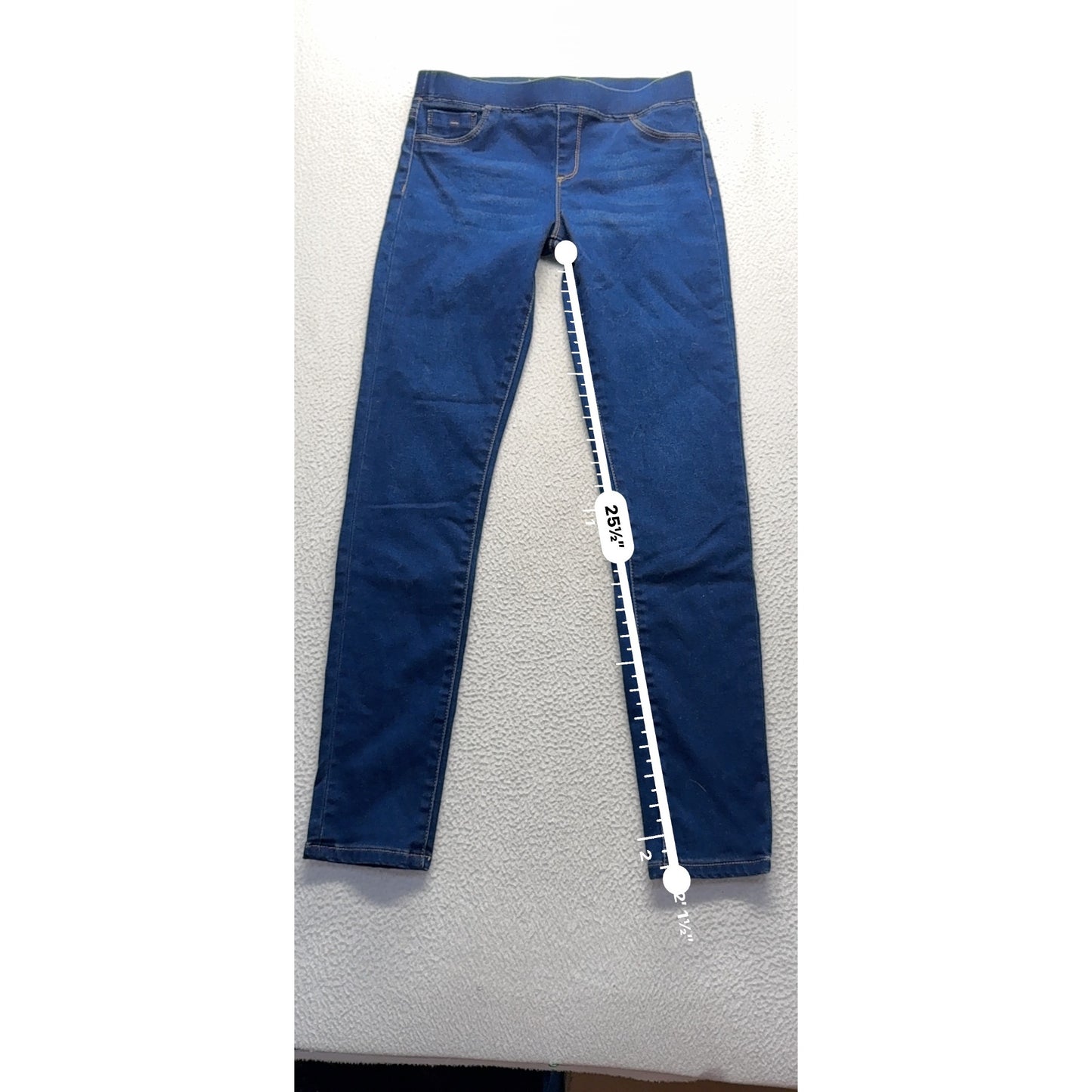 Tract Blue Denim Jeggings Pull On Stretch Skinny Jeans 34" Inseam #9562