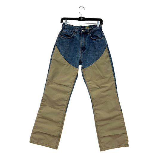 Cabelas Womens Dual Fabric Jeans & Tan Denim Cotton Blend Outdoor Gear #6365