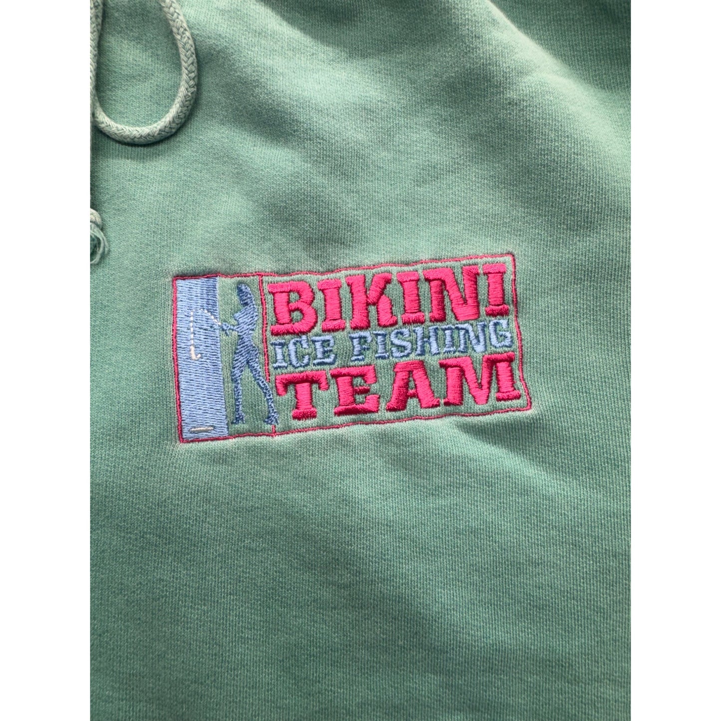 Vintage Outrigger Sweatpants Bikini Ice Fishing Team Cotton Blend Womens L #9541