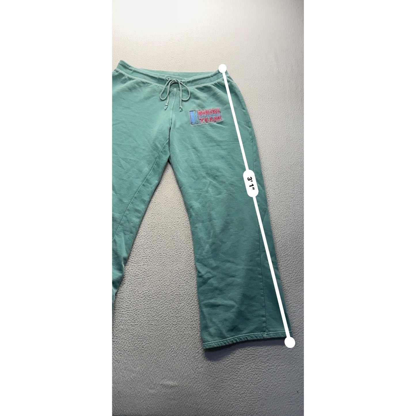 Vintage Outrigger Sweatpants Bikini Ice Fishing Team Cotton Blend Womens L #9541