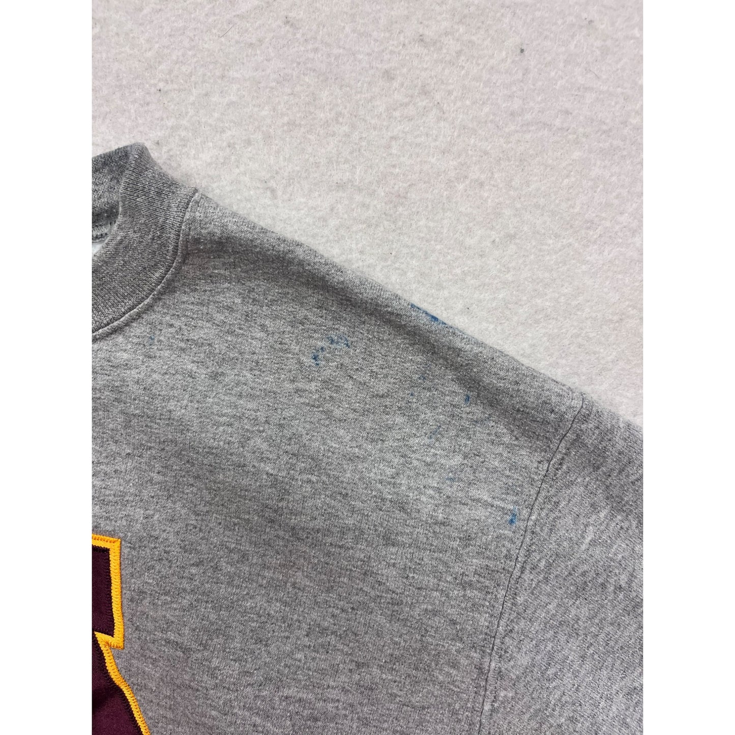 Champion Gray Crewneck Sweatshirt With Maroon "M" Logo #184A