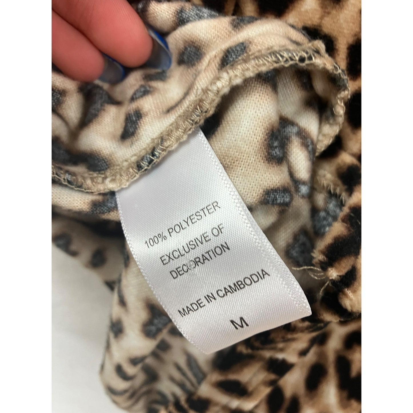 Women’s Cheetah Print Pajama Top #2870