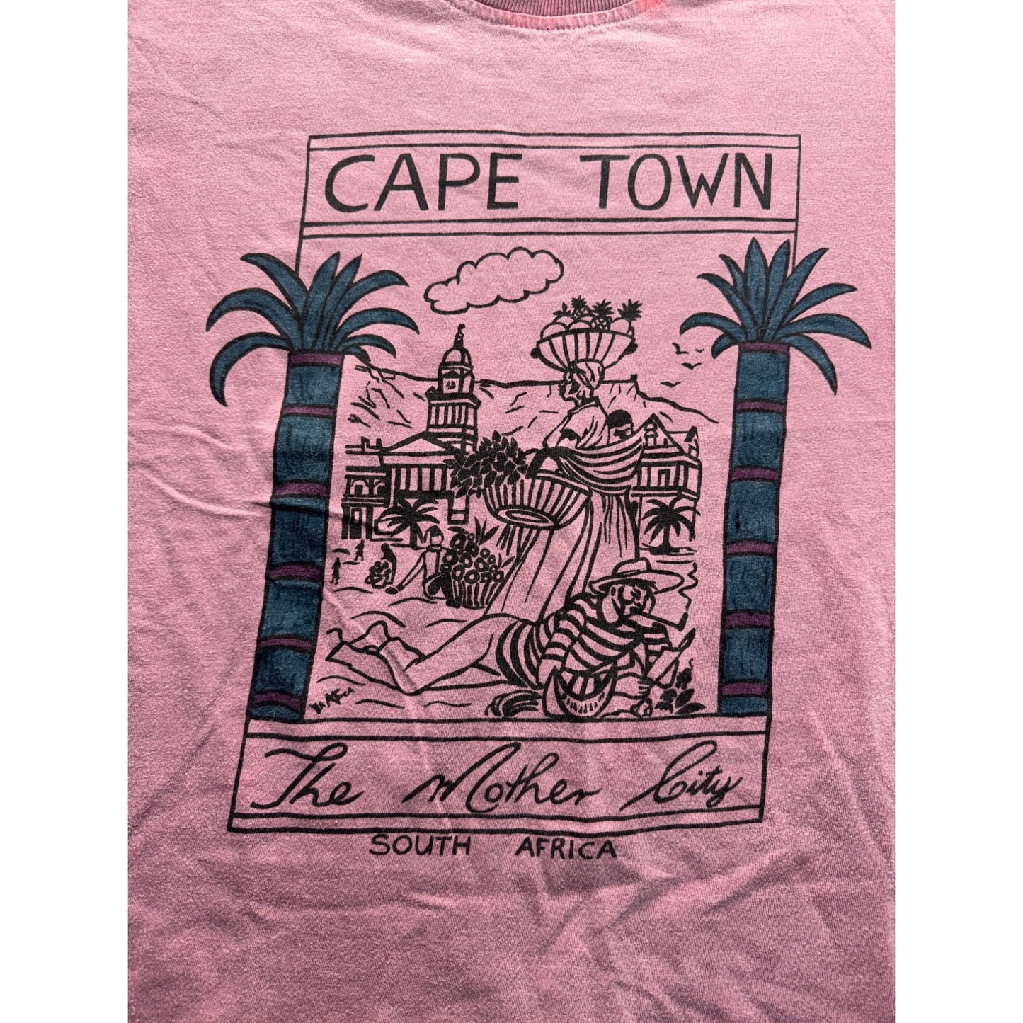 Cape Town The Mother City Graphic T-Shirt XL Cotton #9045
