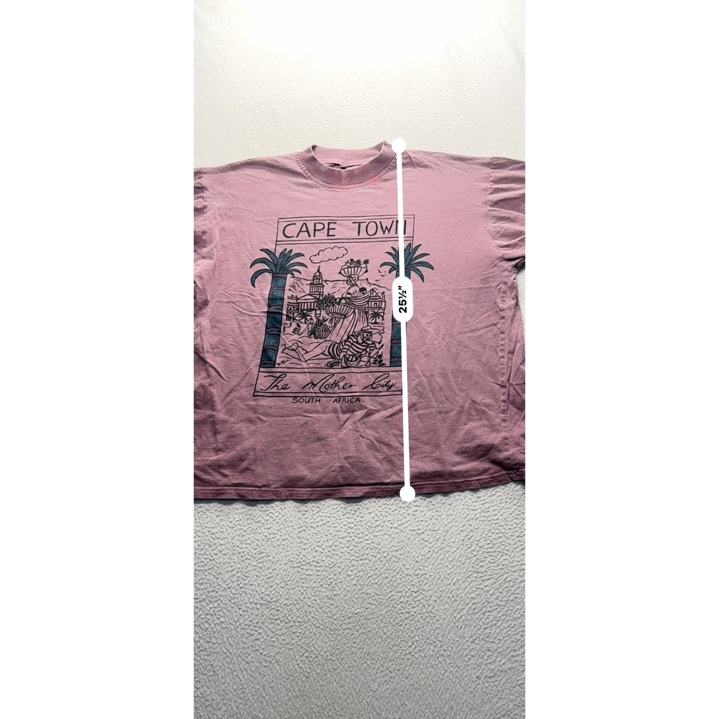 Cape Town The Mother City Graphic T-Shirt XL Cotton #9045