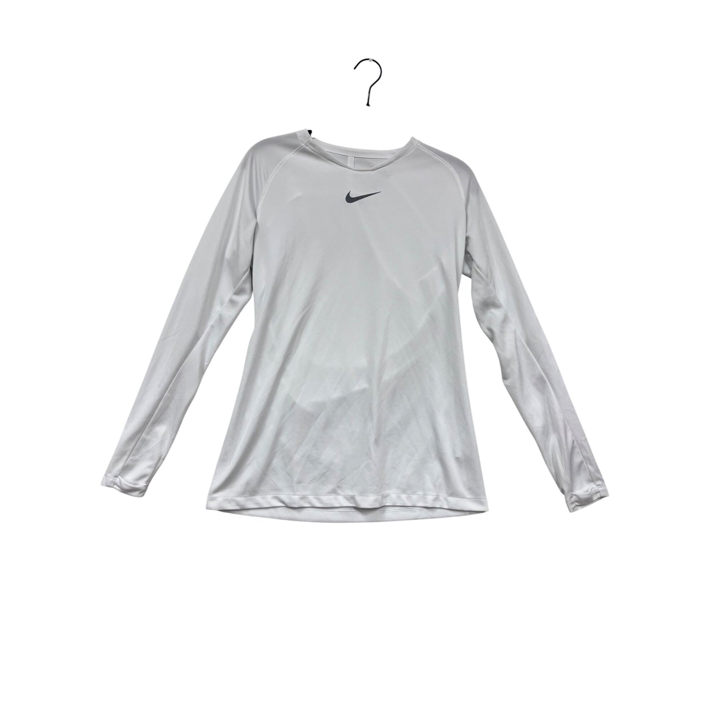 Nike White Dri-Fit Long Sleeve Athletic Shirt M #353A