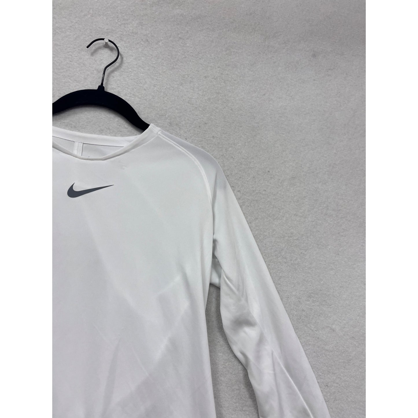 Nike White Dri-Fit Long Sleeve Athletic Shirt M #353A