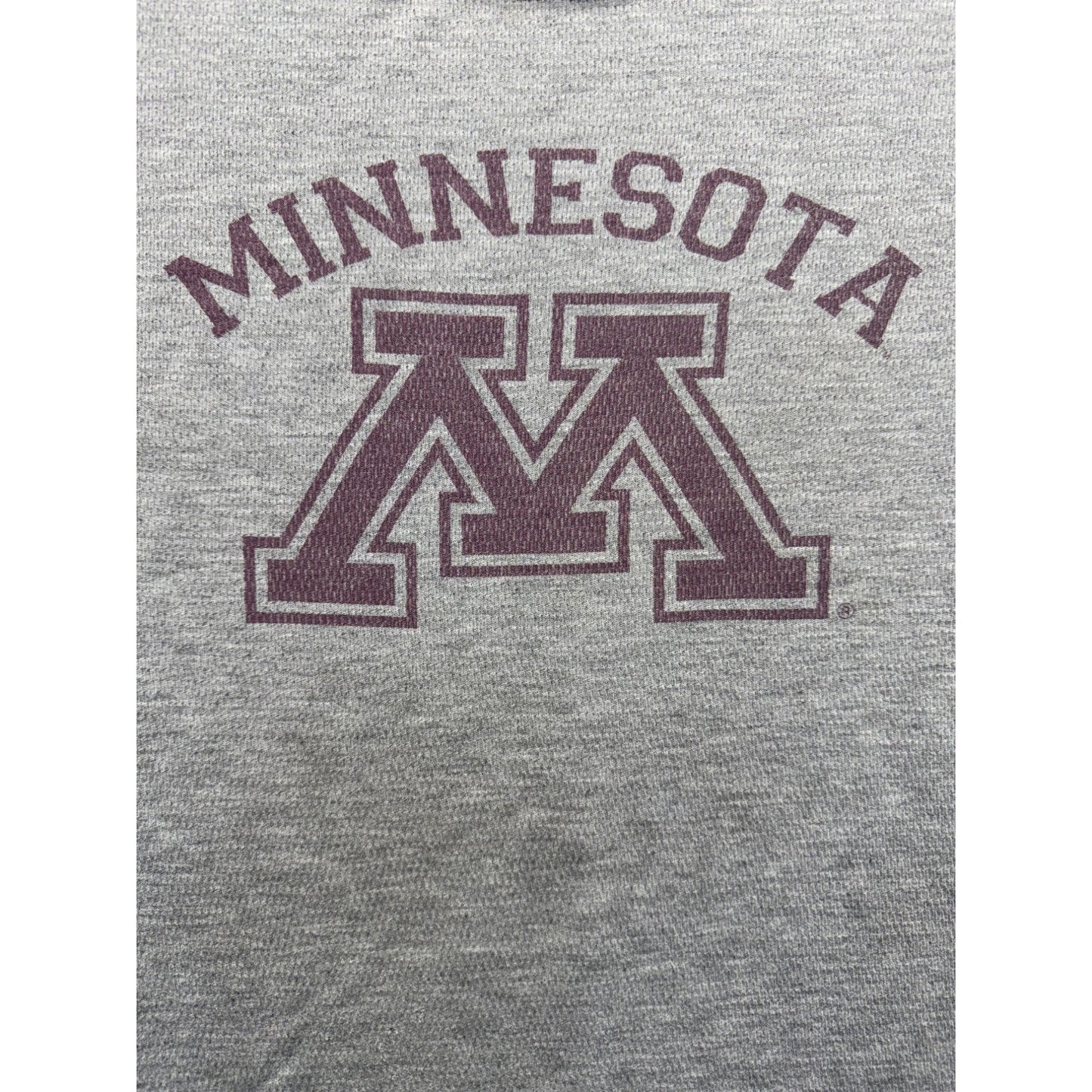 University Of Minnesota Long Sleeve Gray Thermal Shirt Womens Size L #9547