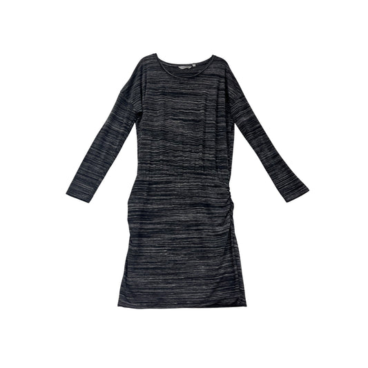 Aventura Womens Gray Stripe Long Sleeve Dress L #405A