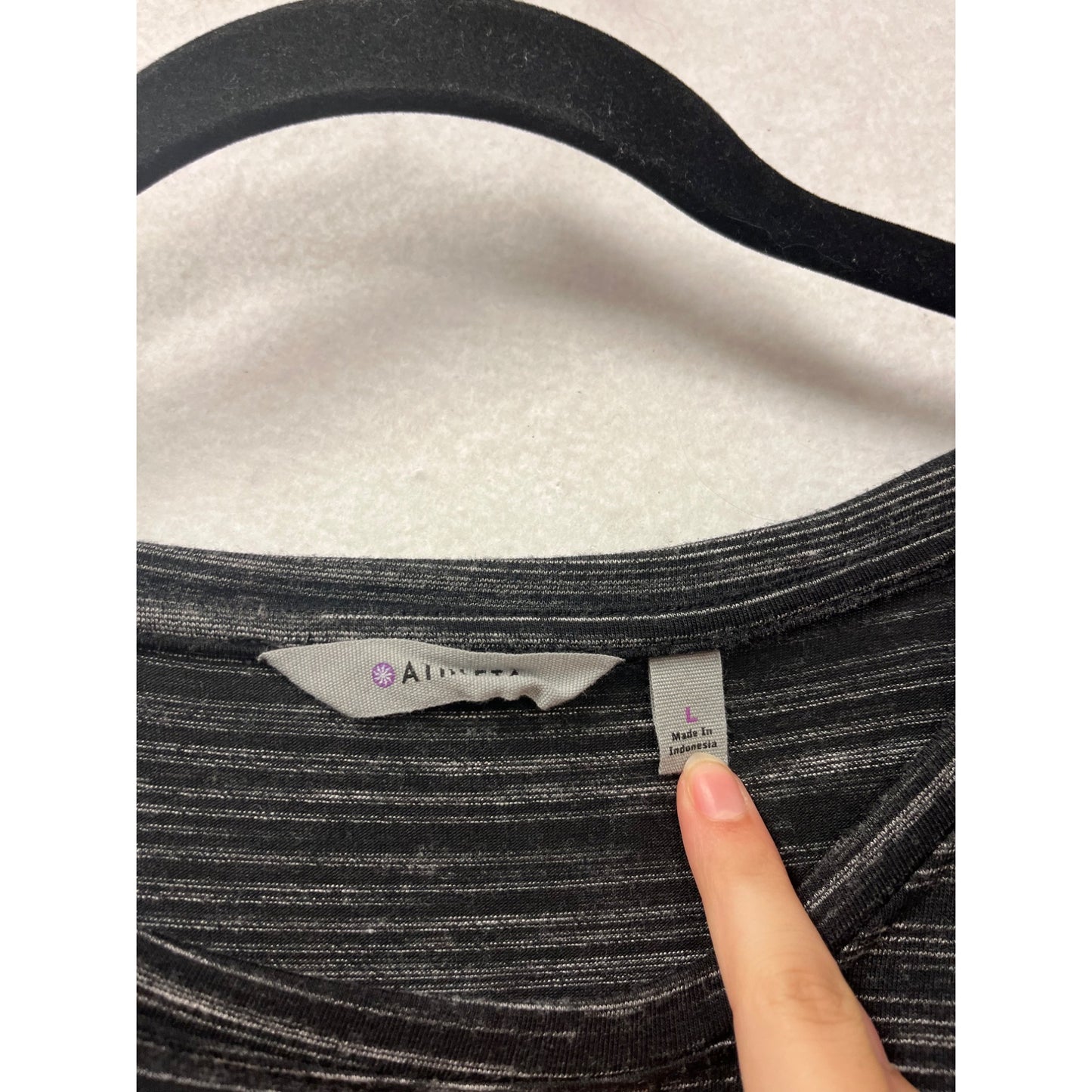 Aventura Womens Gray Stripe Long Sleeve Dress L #405A