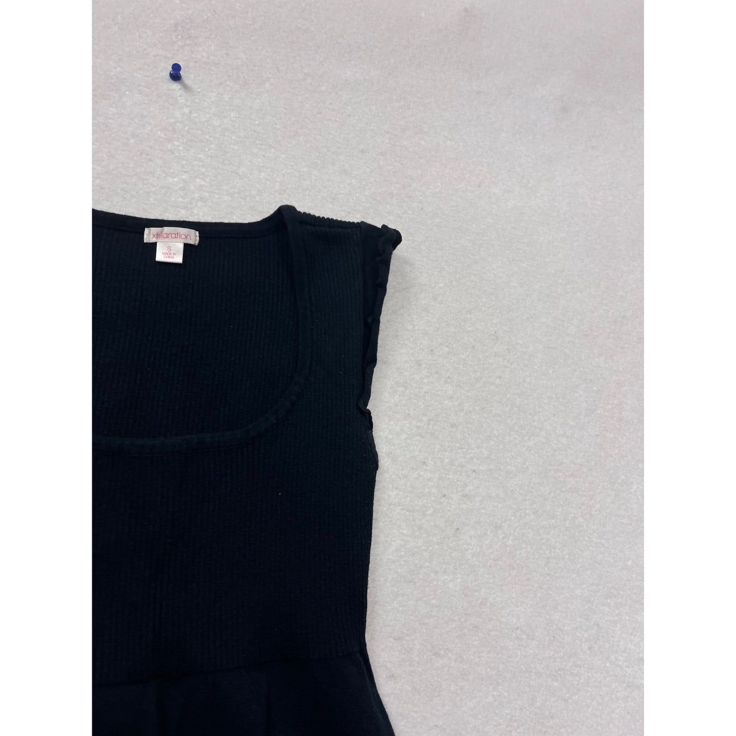 Xhilaration Black Sleeveless Knit Dress S #738A
