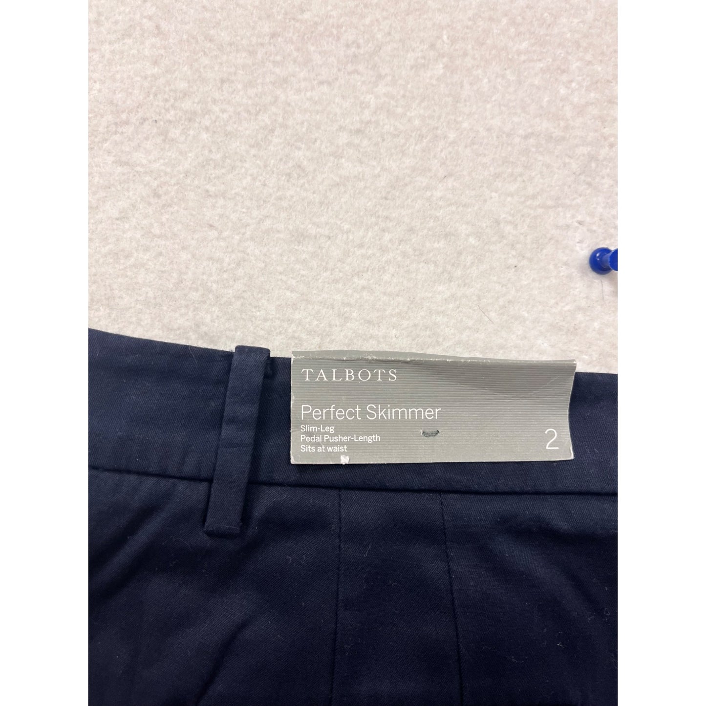 Talbots Perfect Skimmer Pants Size 2 Dark Navy #780A