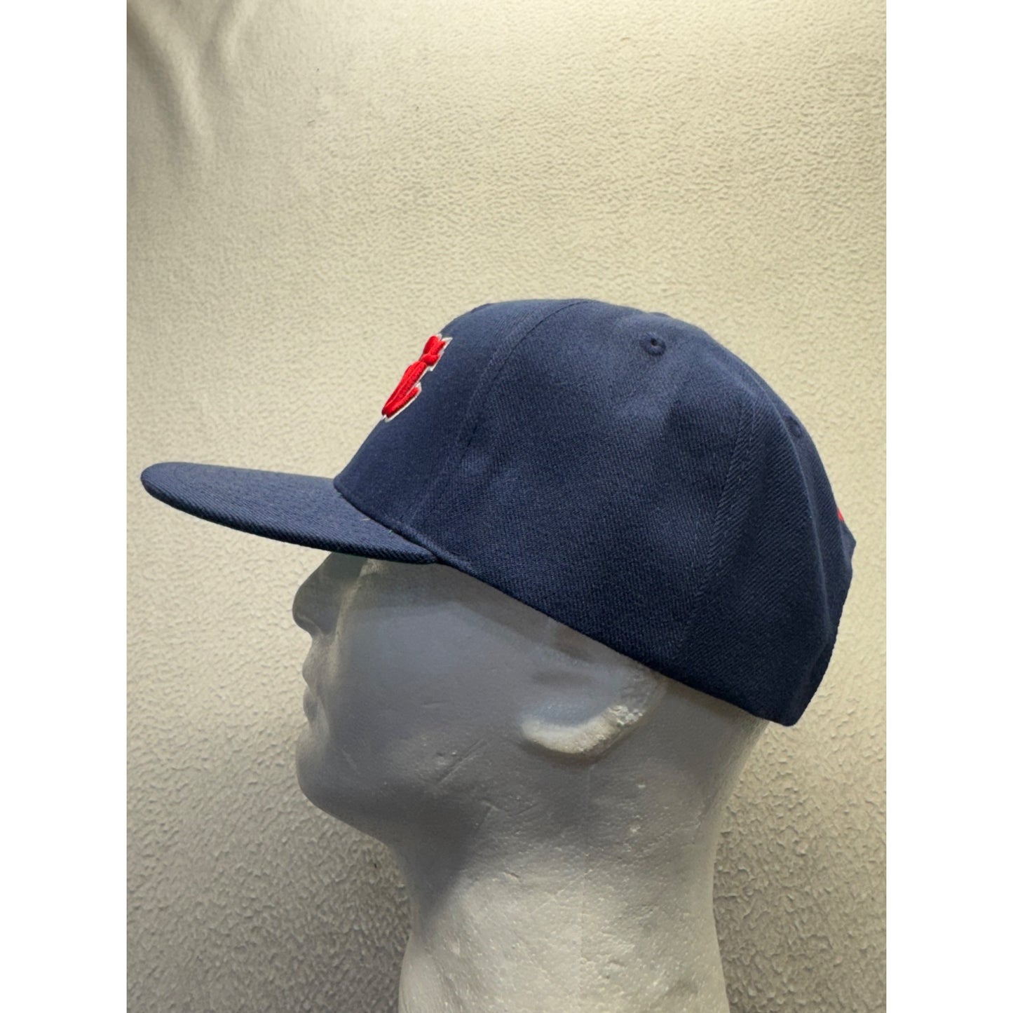 Onnit Navy Blue Adjustable Snapback Hat With Red Embroidered Logo 376B