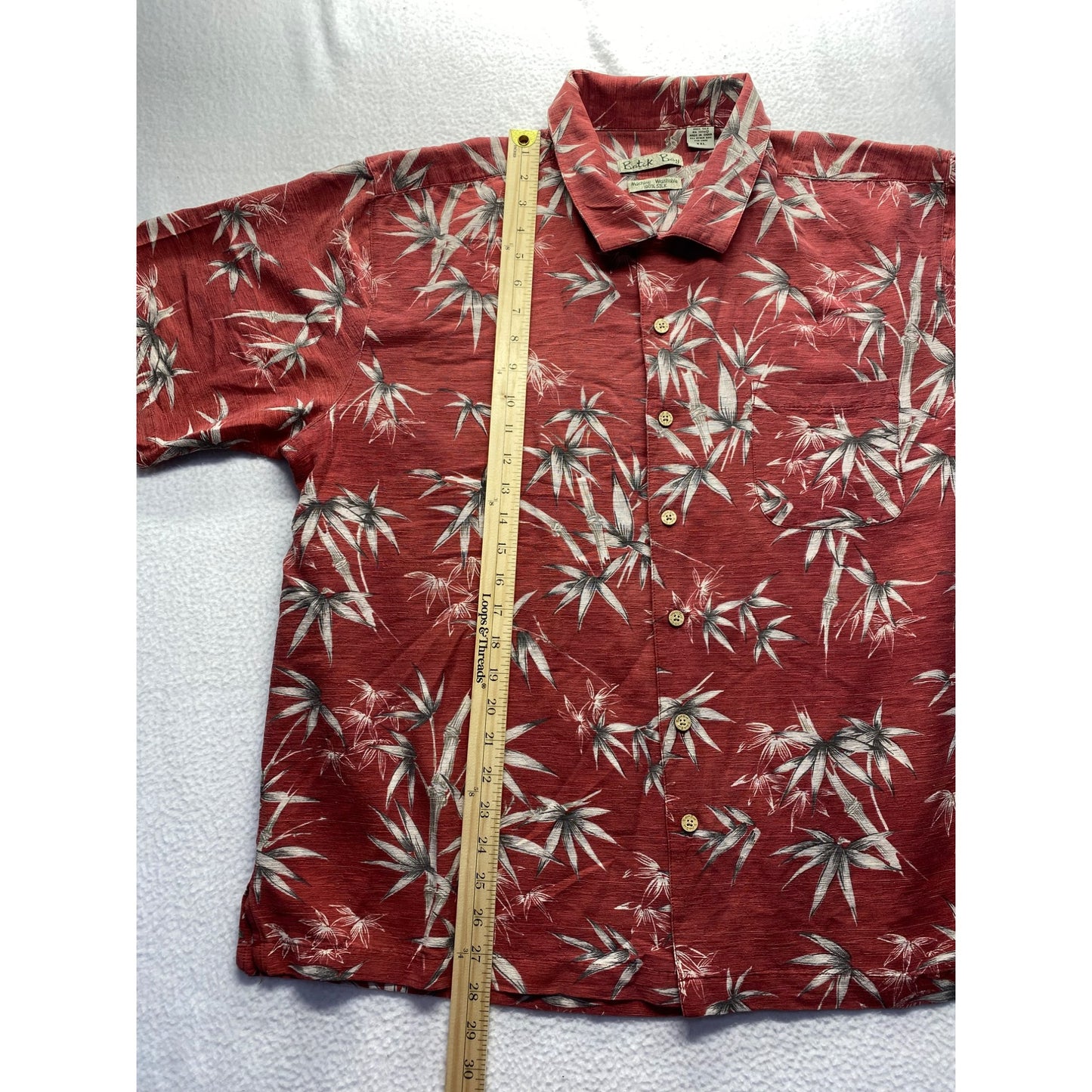 Batick Bay Men’s Silk Hawaiian shirt #5211