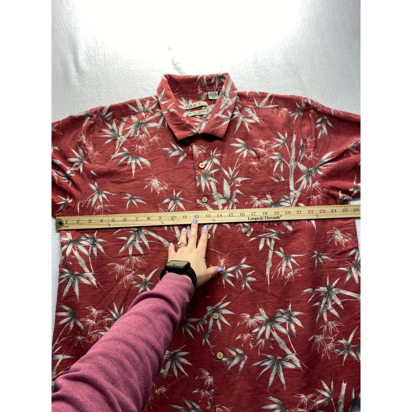 Batick Bay Men’s Silk Hawaiian shirt #5211