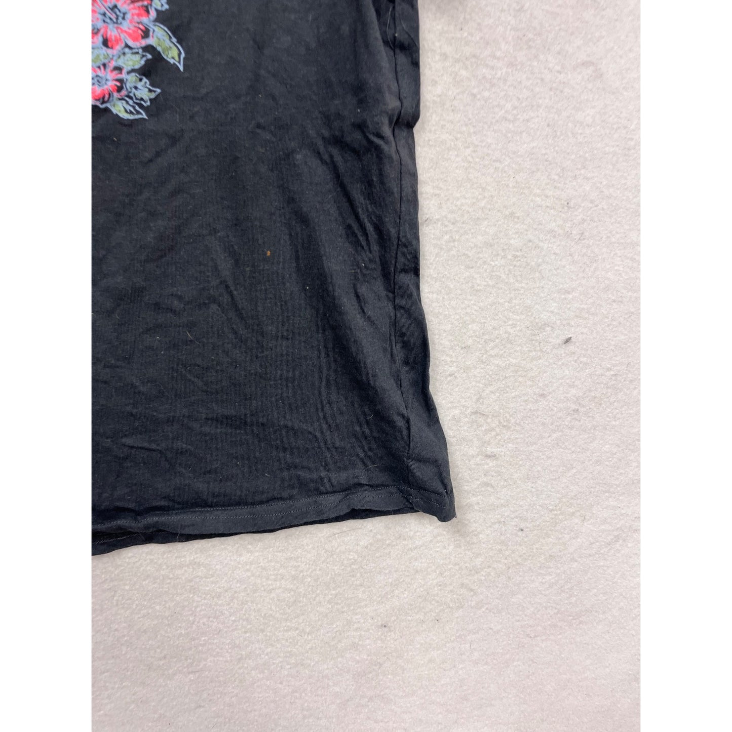 Roxy XL Black Paradise Bound Graphic T-Shirt #474A
