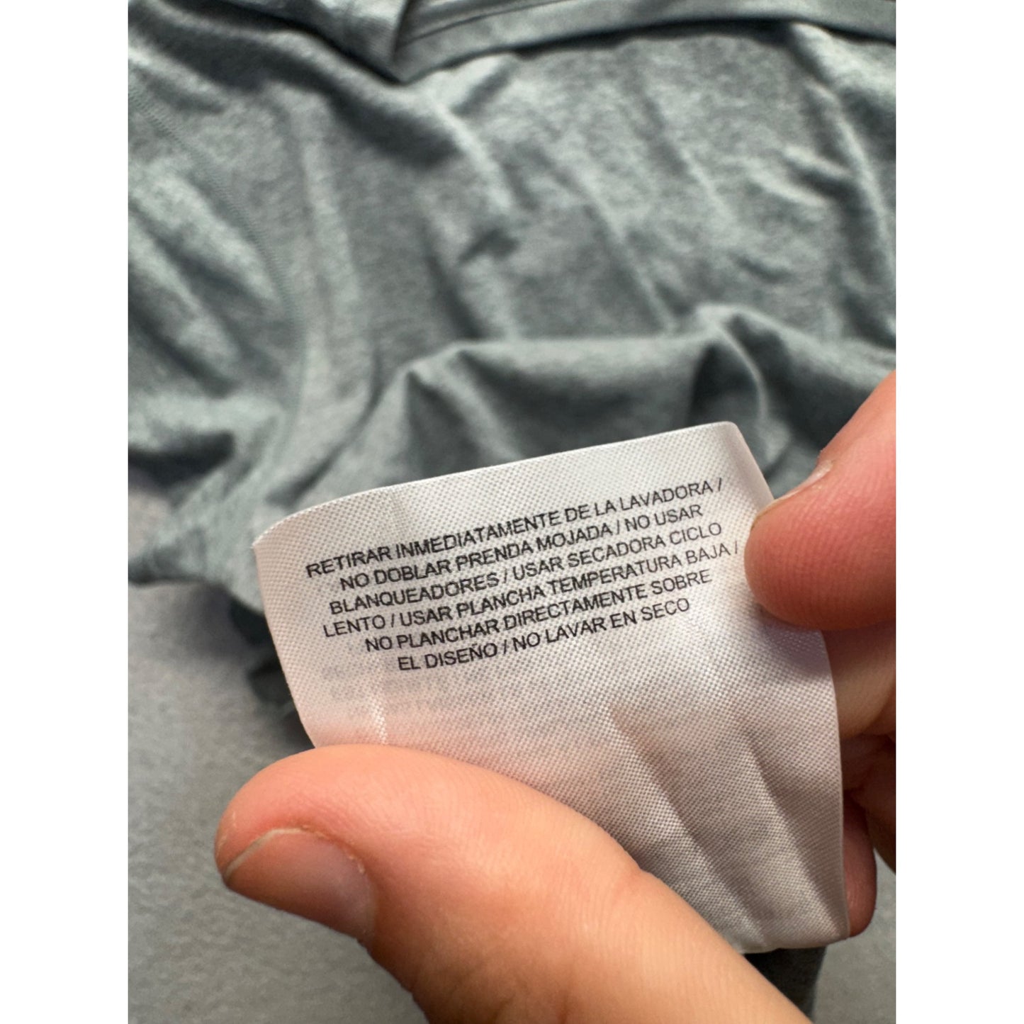 Nike Gray Dri-FIT V-Neck Short Sleeve Athletic Shirt L #9926
