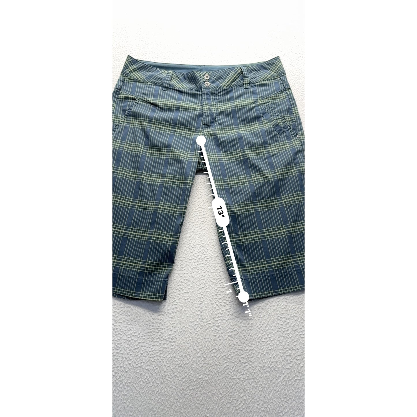 Columbia Plaid Bermuda Shorts Size 4 #9029