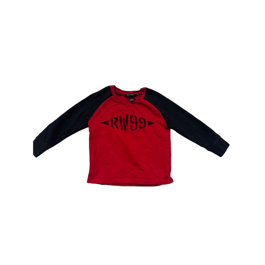 Rocawear Red & Black RW99 Raglan Long Sleeve Shirt Size 4T #8685