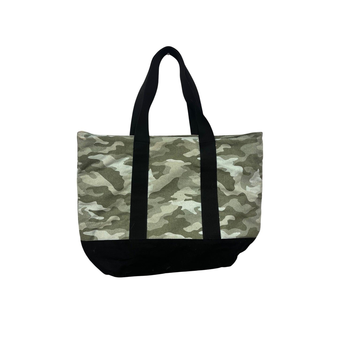 Pink By Victorias Secret Camouflage Canvas Tote Bag #8619