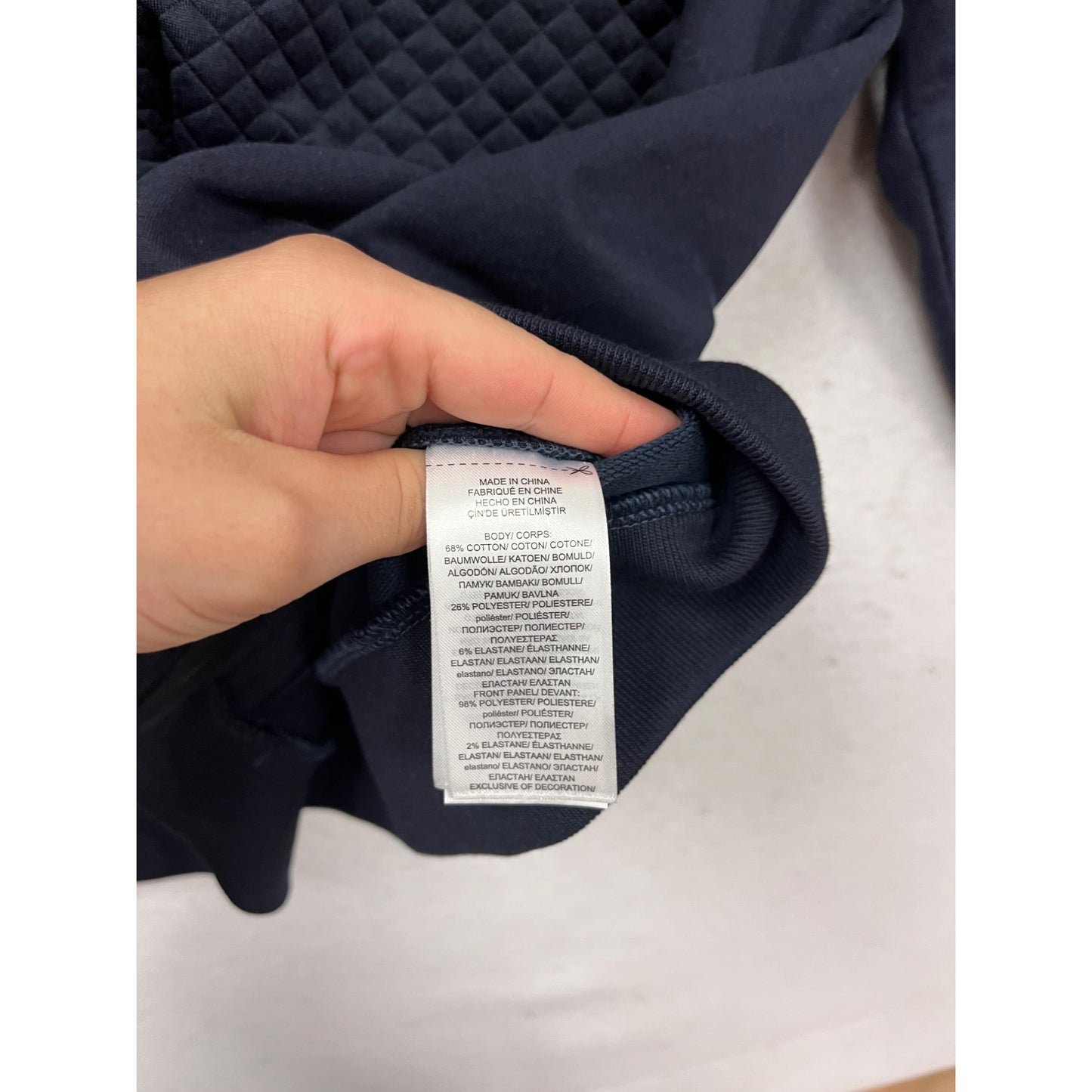 Lauren Ralph Lauren Quilted Full-Zip Navy Jacket XL #797A