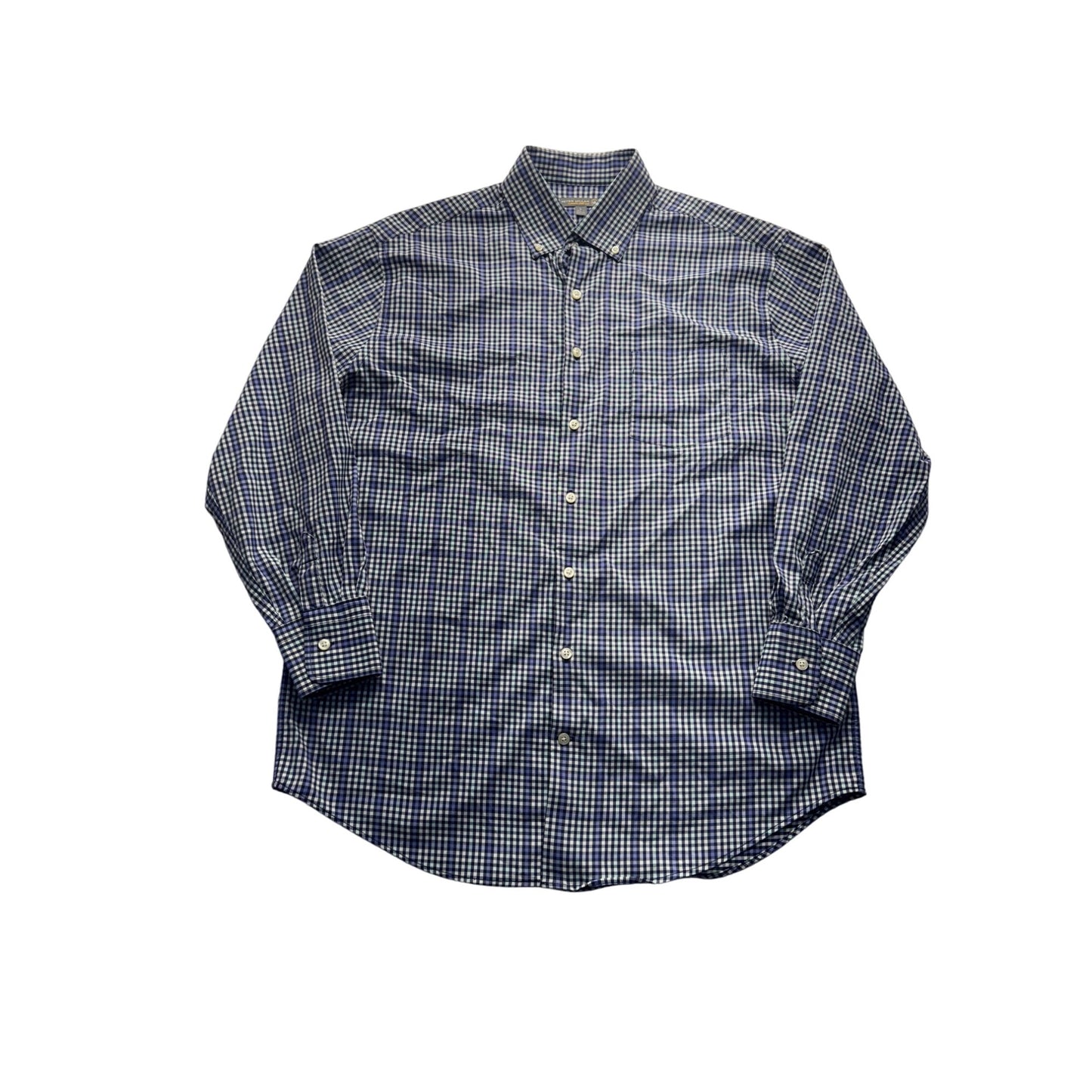 Peter Millar Summer Comfort Gingham Long Sleeve  Shirt L #7914