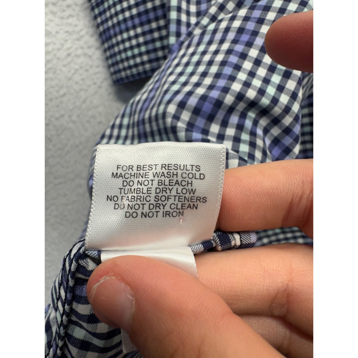 Peter Millar Summer Comfort Gingham Long Sleeve  Shirt L #7914