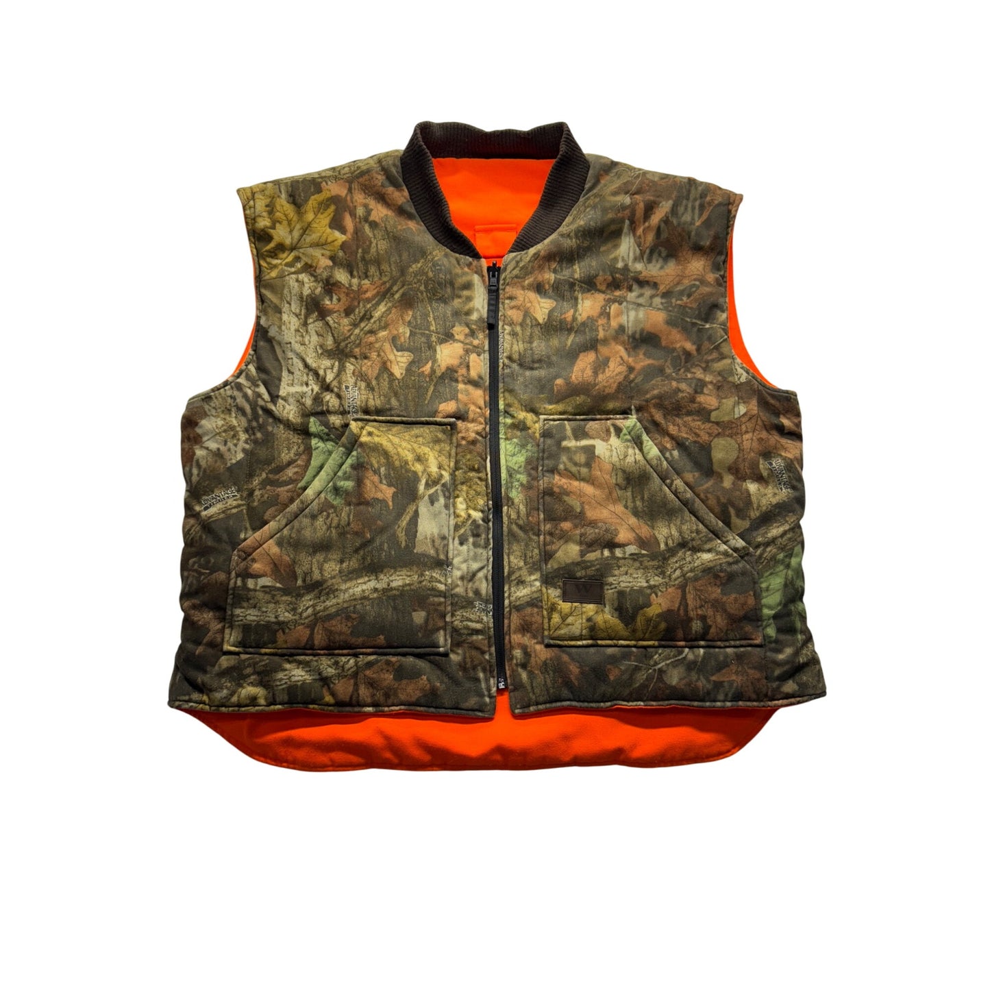 Reversible Walls Camouflage & Blaze Orange Hunting Vest With Pockets #9464