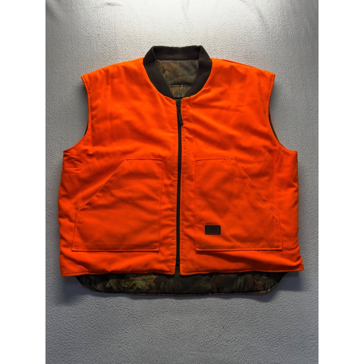 Reversible Walls Camouflage & Blaze Orange Hunting Vest With Pockets #9464