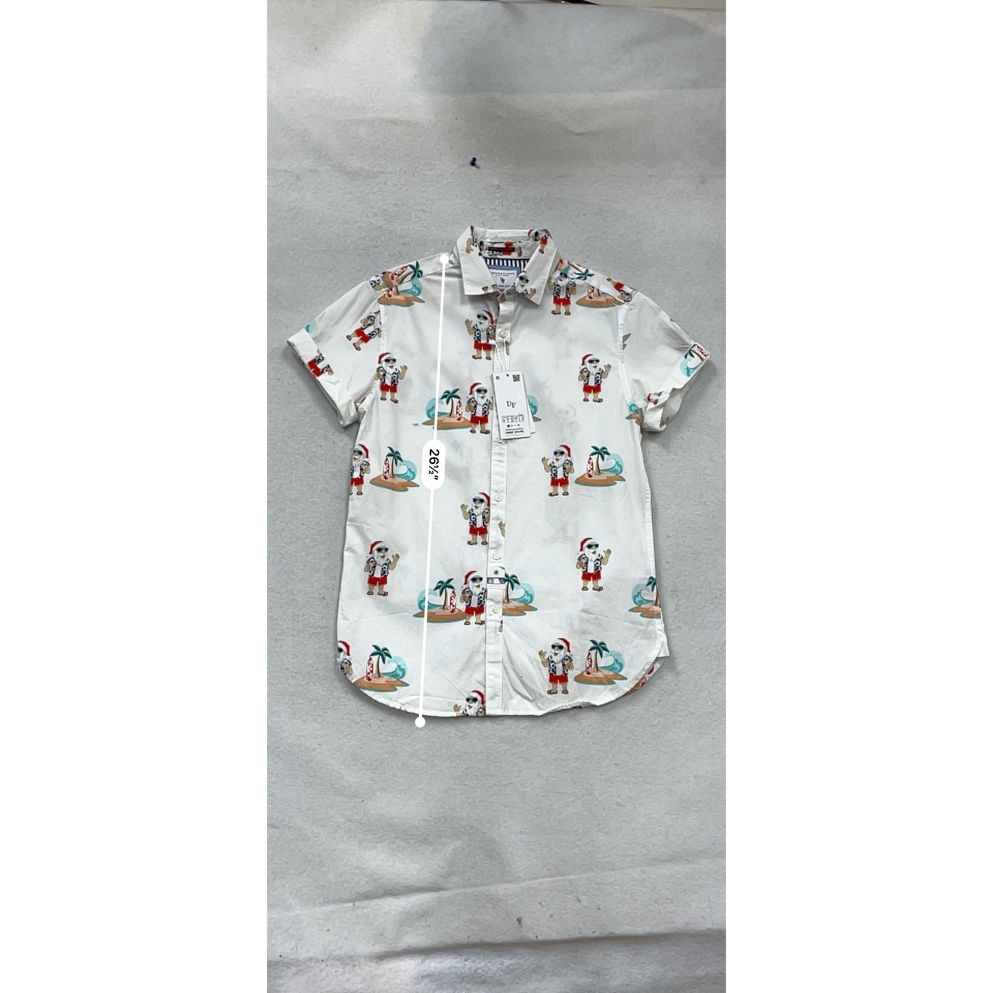 Denim & Flower Ricky Singh Santa Island Button-Up Shirt S #101C