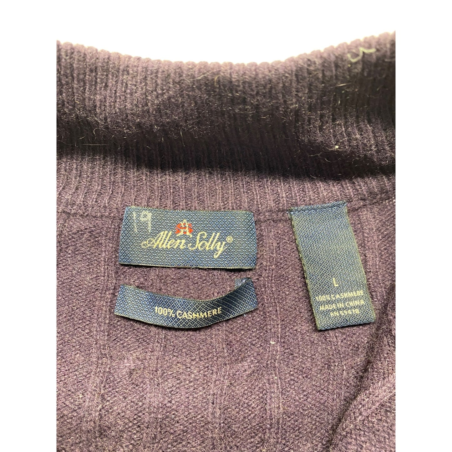 Men’s Allen Solly Cashmere 3/4 Zip Sweater #5430