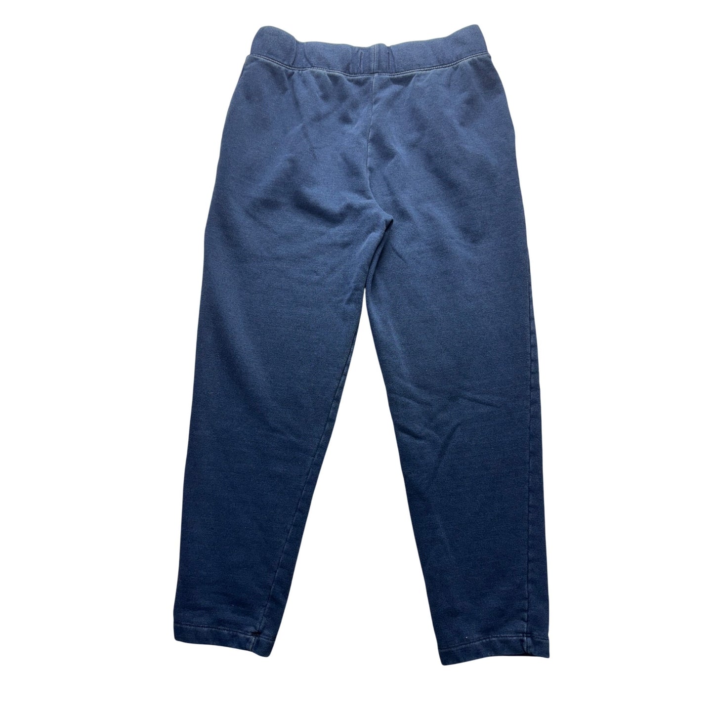 Lands End Serious Sweats Elastic Waist Blue Sweatpants Size S 6-8 35" #9657