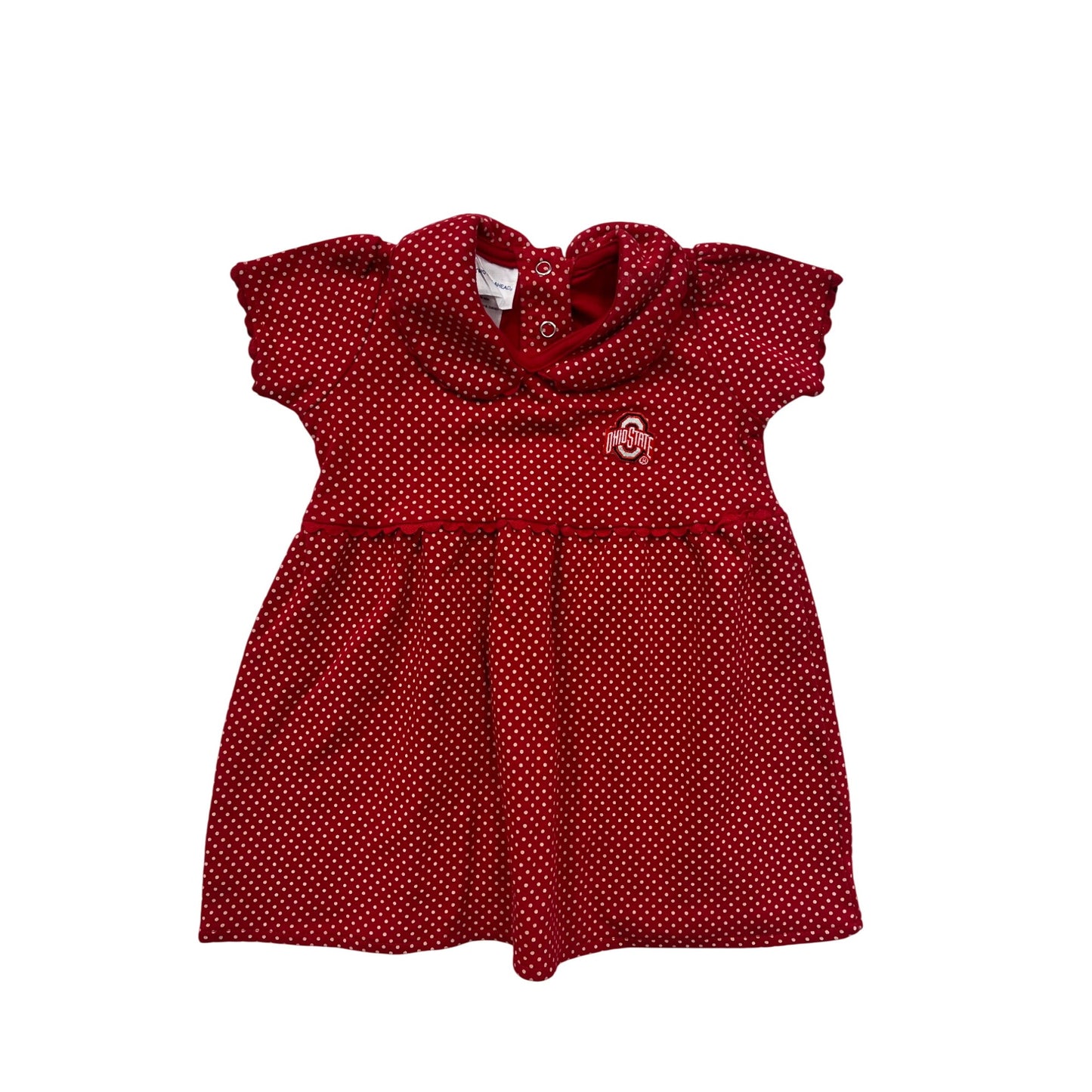 Ohio State Size 18M Baby Girl Polka Dot Dress #6547