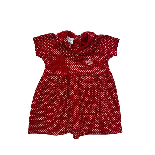 Ohio State Size 18M Baby Girl Polka Dot Dress #6547
