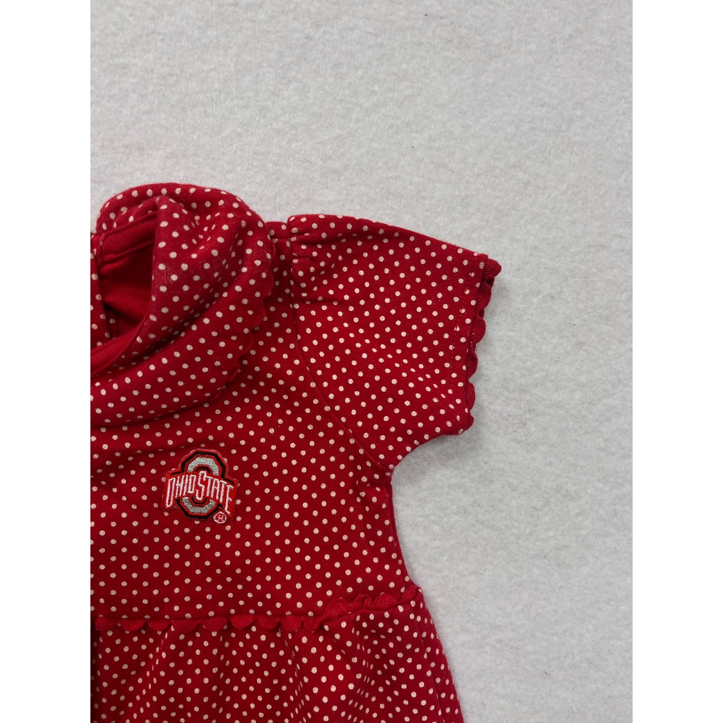 Ohio State Size 18M Baby Girl Polka Dot Dress #6547