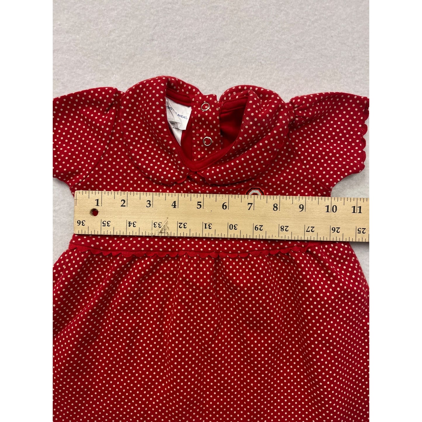 Ohio State Size 18M Baby Girl Polka Dot Dress #6547