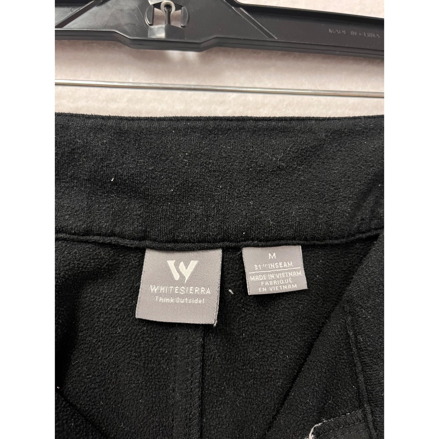 White Sierra Womens Black Softshell Pants M Medium #8977