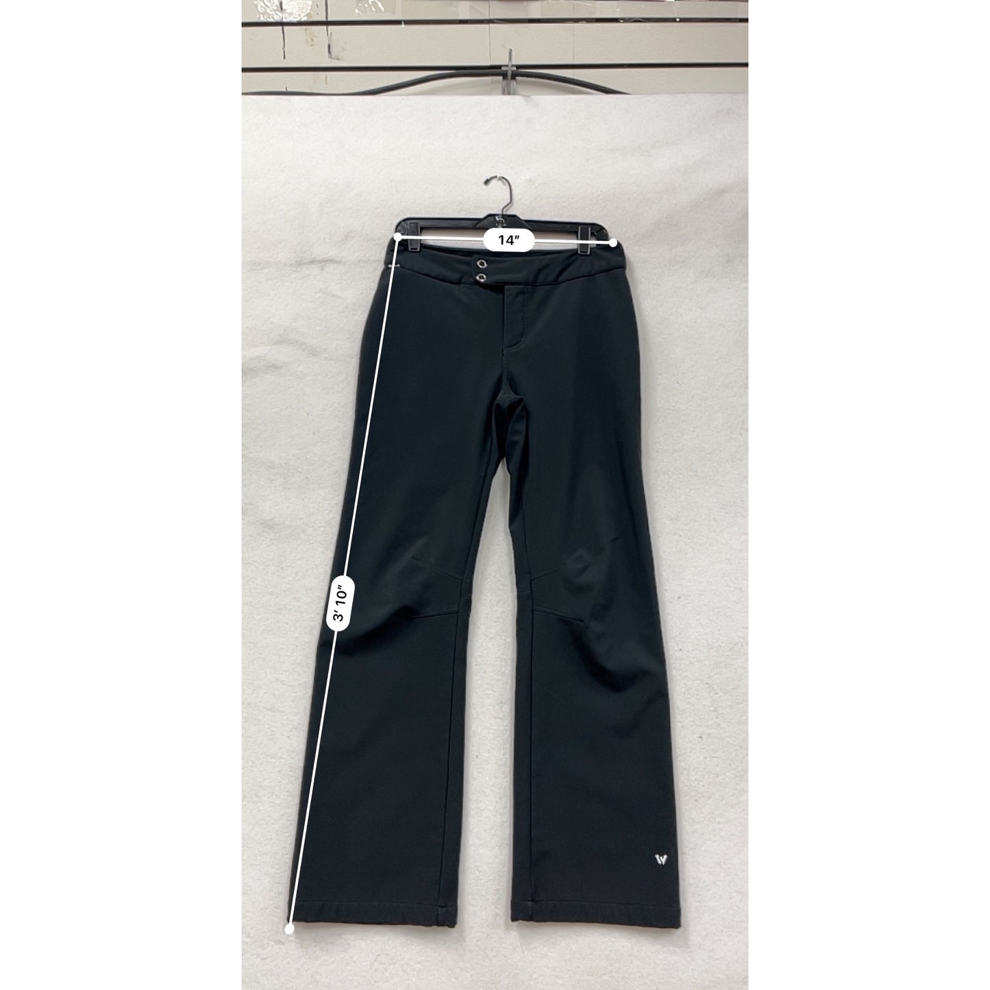 White Sierra Womens Black Softshell Pants M Medium #8977