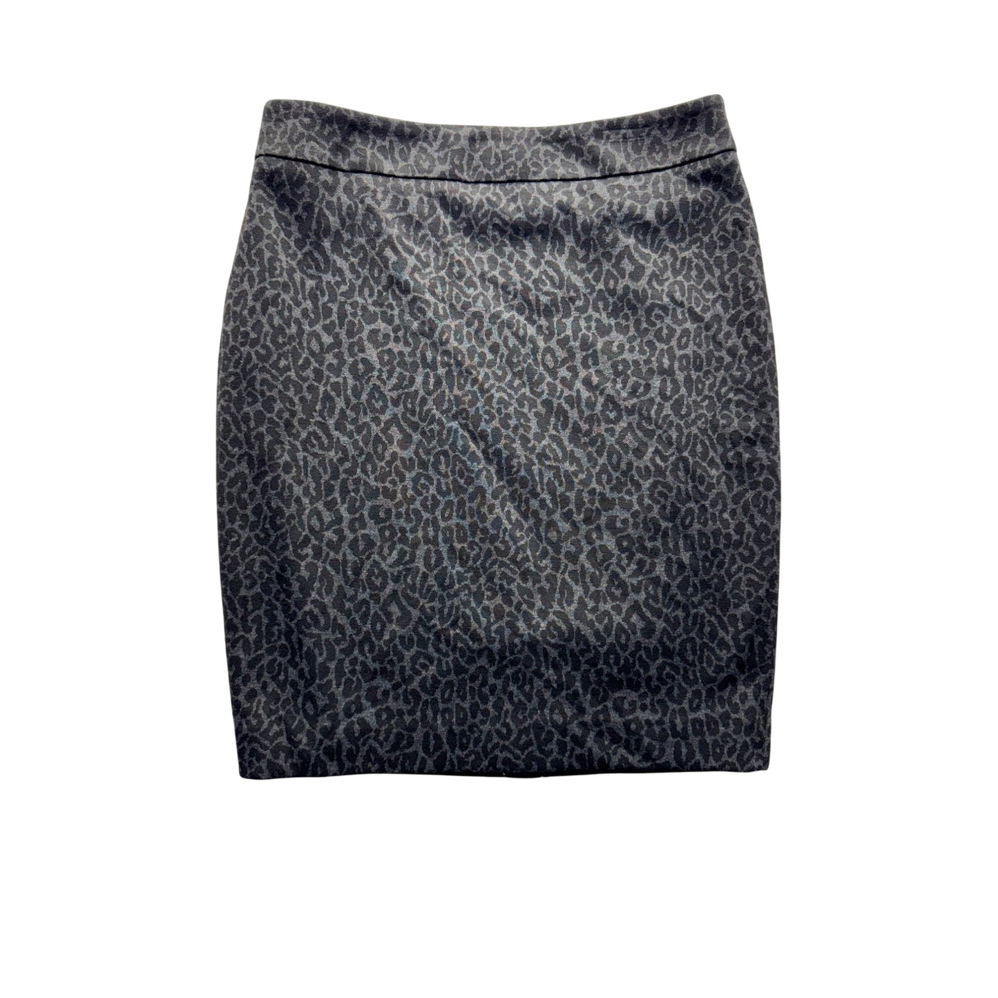 Loft Petites Leopard Print Pencil Skirt Size 4P #9306