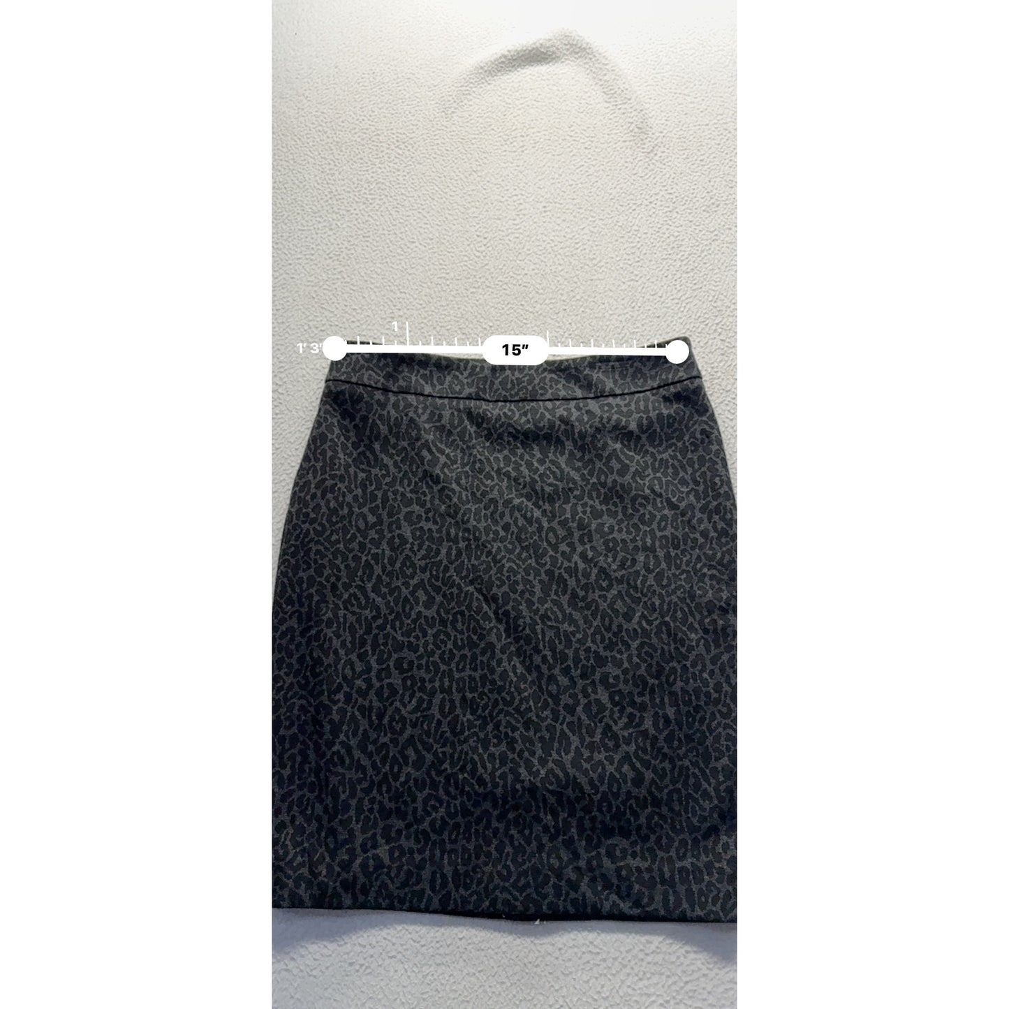 Loft Petites Leopard Print Pencil Skirt Size 4P #9306