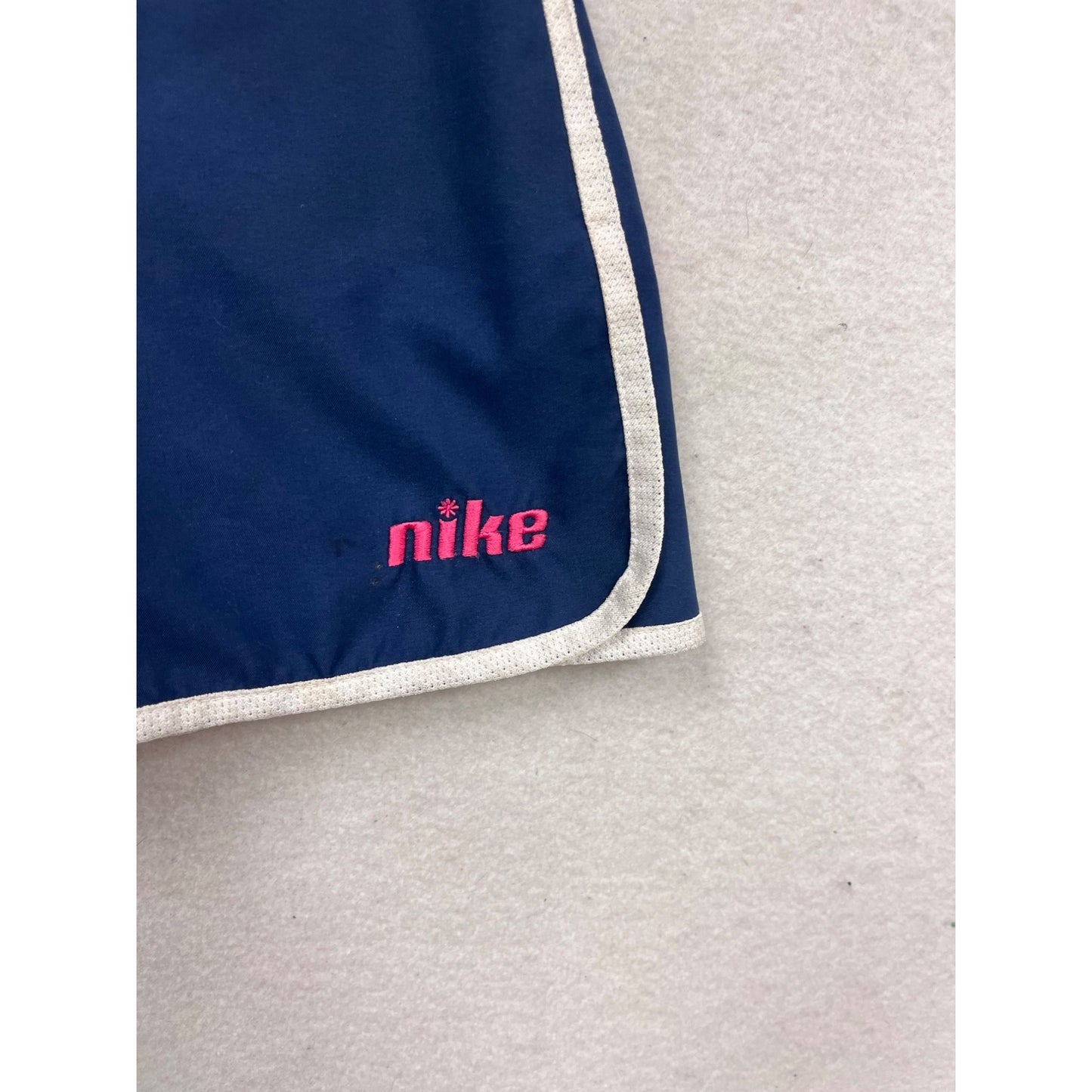 Nike Girls Navy Blue Athletic Skort W/Pink Accents & Elastic Waist Size 7-8 #156A