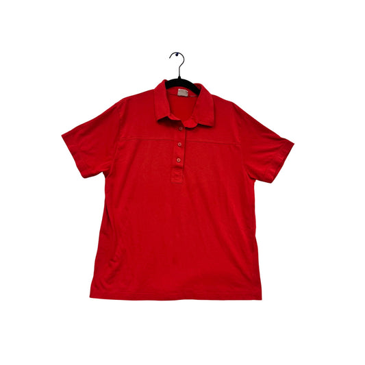 Vintage Picket & Post Red Polo Shirt Size L 100% Cotton #724A