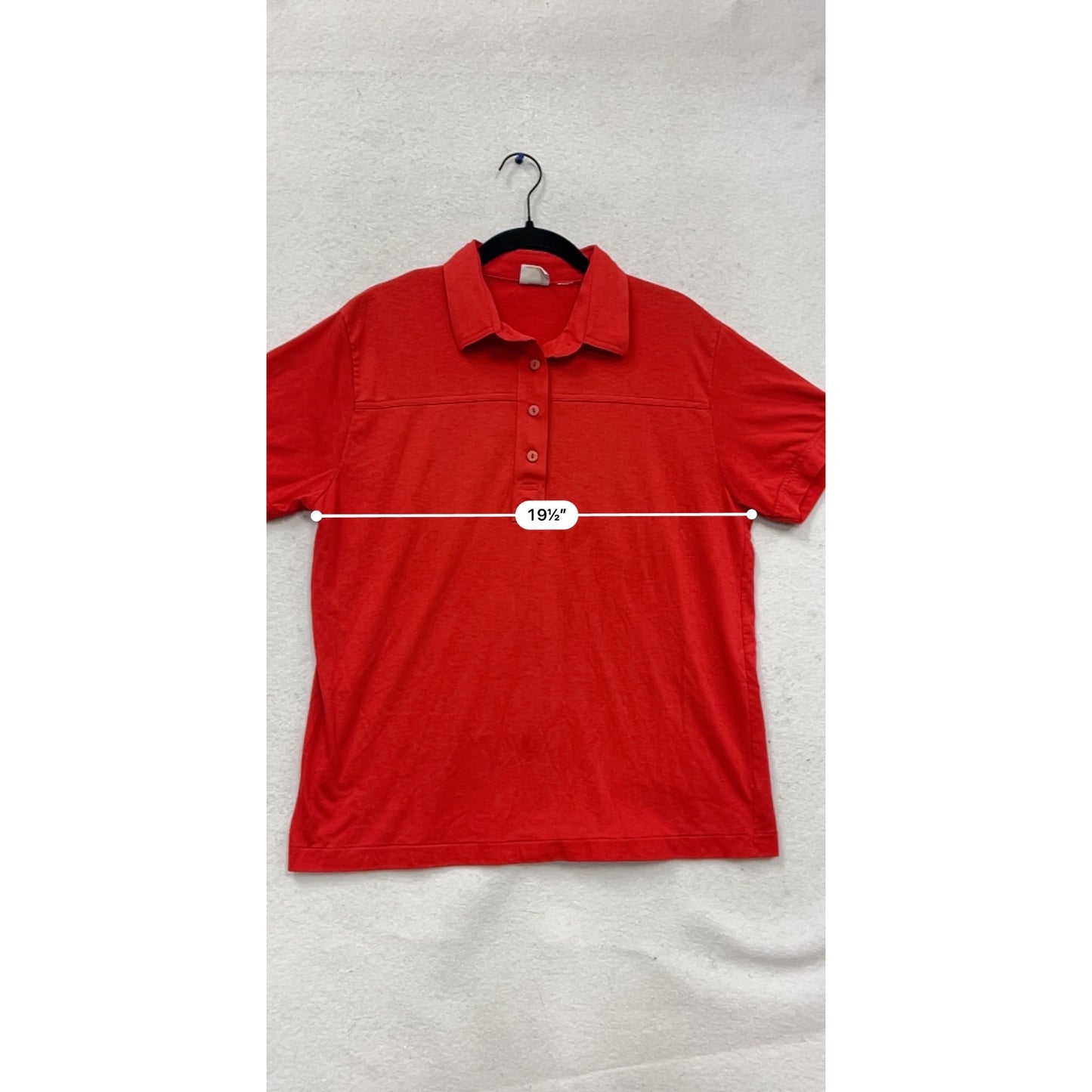Vintage Picket & Post Red Polo Shirt Size L 100% Cotton #724A