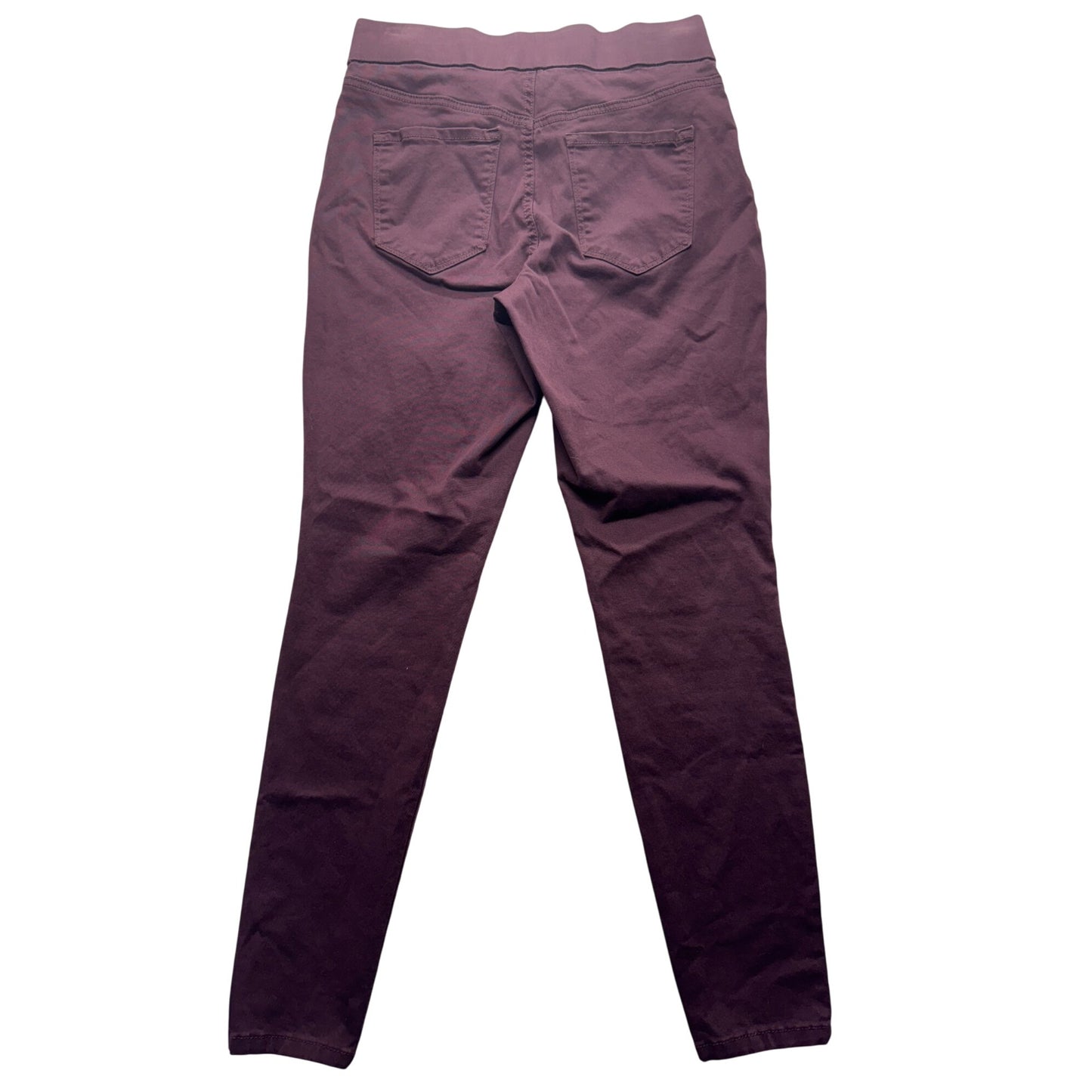 Nine West Heidi Pull-On Skinny Pants Purple Size 6 Stretch Casual Style #9270