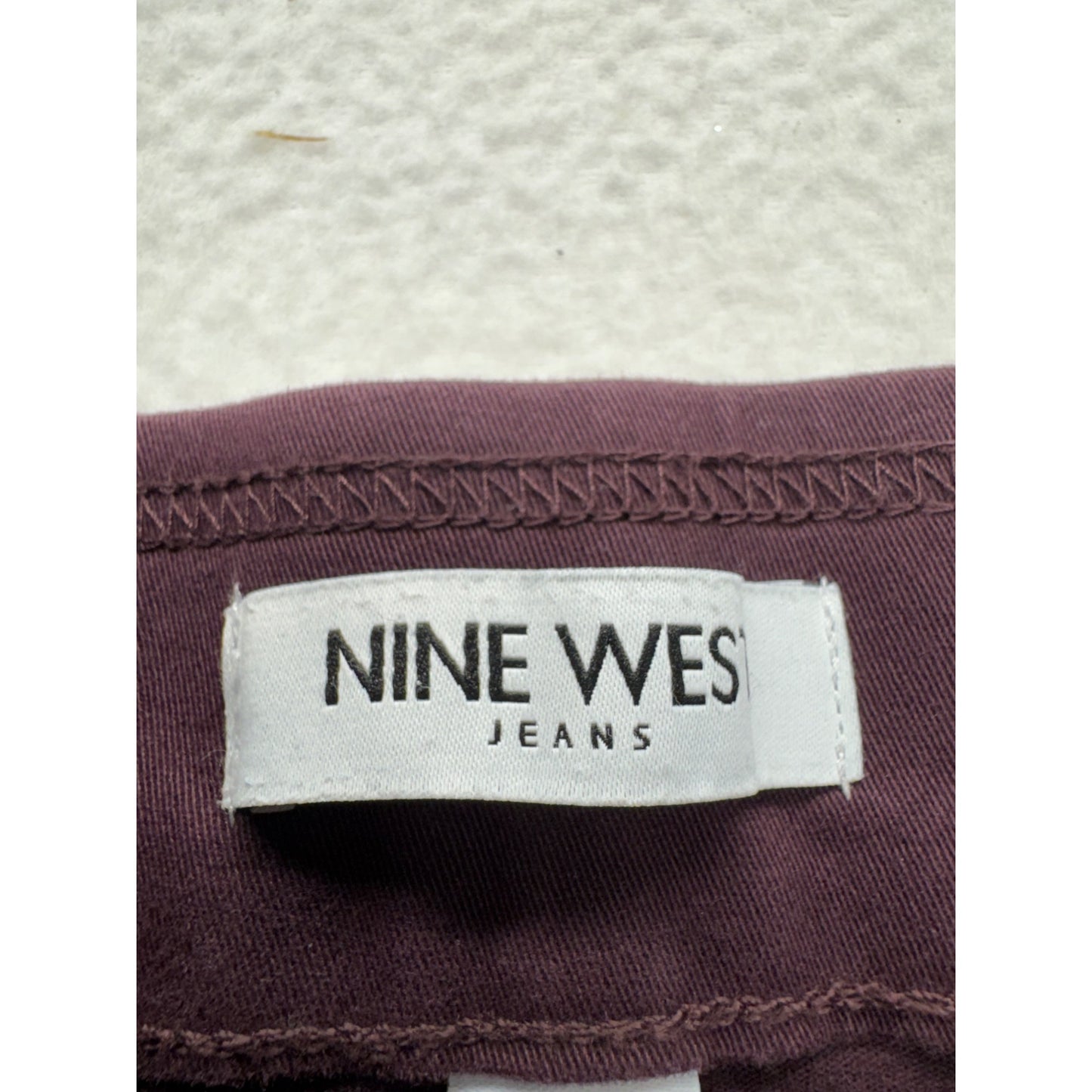 Nine West Heidi Pull-On Skinny Pants Purple Size 6 Stretch Casual Style #9270