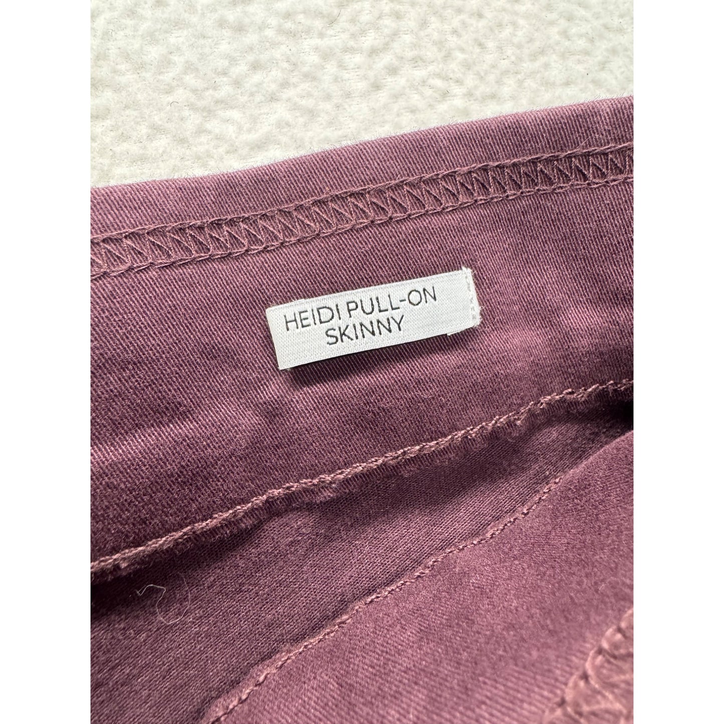 Nine West Heidi Pull-On Skinny Pants Purple Size 6 Stretch Casual Style #9270